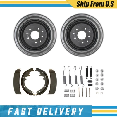 Se adapta a Chevrolet Biscayne 1960-1962 tambores traseros zapatas de freno y kit de resorte de herrajes Foto 1 de 4