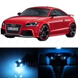 8 x Paquete de luces interiores LED AZUL HIELO para Audi TT TTS 2007-2015 + HERRAMIENTA DE PALANCA - Imagen 1 de 6