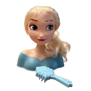 Disney Frozen Elsa Styling 6 Inch Mini Head & Hair Brush New Open Unused  No Box