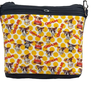 Gremlins Crossbody Bag Handmade Black Canvas Bag Adjustable strap,3 pockets - Picture 1 of 6