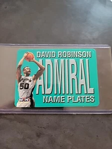 Placas con nombre Skybox NBA Hoops 1999-00 "Almirante" David Robinson #9 Spurs - Imagen 1 de 2