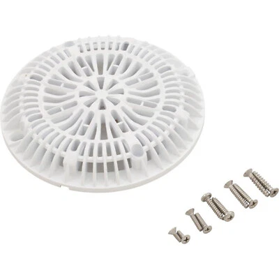 25507-100-000 Main Drain Cover, CMP Galaxy, 8", White, w/ Screw Kit - Image 1 of 4