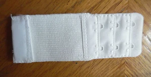 -2 HOOKS BRA EXTENDER ADD 3" TO 4" INCHES, LOT 1 WHITE - Picture 1 of 7