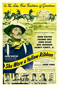 Poster film John Wayne She Wore A Yellow Ribbon 11,7" x 16,5" - Foto 1 di 1