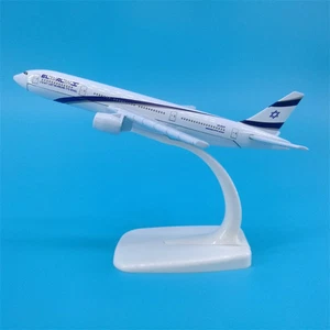 16cm Israel Airlines Boeing B777 Alloy 777 Simulation Aircraft Model New - Picture 1 of 5