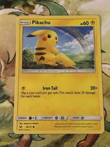 Pikachu 28/73 Common Shining Legends Common Pokémon Card - Picture 1 of 4
