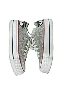 Talla 7 - Converse Chiara Ferragni x Chuck Taylor All Star Lift Ox Plata Rojo W - Imagen 1 de 7