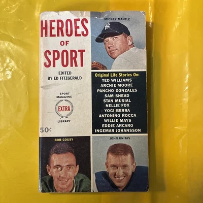 Heroes of Sport Edited by Ed Fitzgerald 1961 Vintage Sports Book - Image 1 of 2