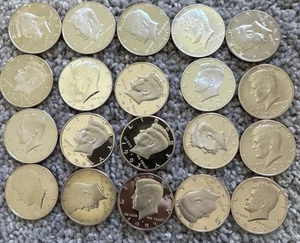 SALE 🔥🔥🔥❤️lot Of 20 JFK HALF DOLLAR (PROOF) different Years - Picture 1 of 6