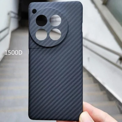 Matte Ultra Thin Light Hard Armor Cover For OnePlus 12 Genuine Carbon Fiber Case - Image 1 of 4