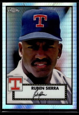Ruben Sierra 2021 Topps Chrome Platinum Anniversary Refractor Prism #567 Rangers - Image 1 of 2
