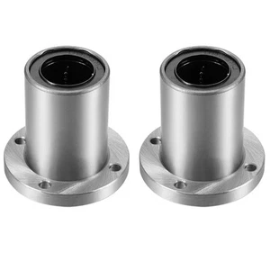 2pack LM25UU Round Flange Linear Ball Bearings 25mm Bore Dia 40mm OD - Picture 1 of 4