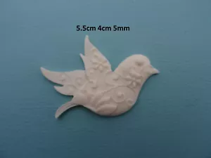 Decorative bird applique onlay resin furniture moulding decal M11 - Picture 1 of 4