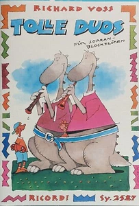 Tolle Duos von Richard Voss für Sopranblockflöten Noten - Bild 1 von 2
