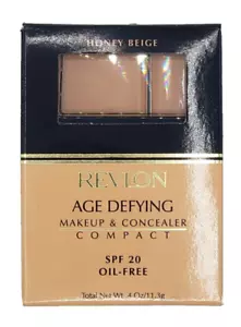 NEW Revlon Age Defying Makeup & Concealer Compact - HONEY BEIGE - Picture 1 of 1