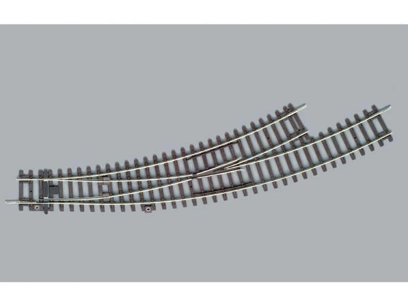 PIKO 55227 Bogenweiche, links ,BWL, R3, A-Gleis mit Holzschwelle, H0 - Bild 1 von 1