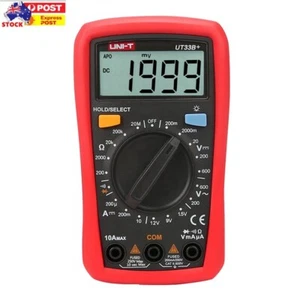 UNI-T UT33B+ LCD Digital Multimeter AC DC Voltmeter Amp Ohm Battery Diode Tester - Picture 1 of 13