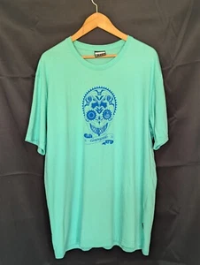 Campagnolo Vintage T-Shirt, original, made in Italy, 3XL, torquise, skull motive - Picture 1 of 5