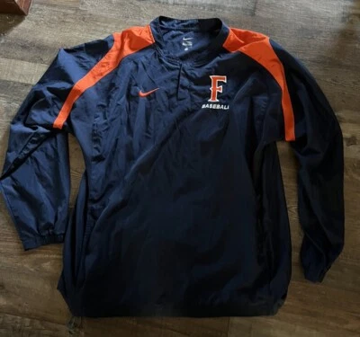 Cal State Fullerton Titans Baseball Game Used Jacket  #16 - Image 1 of 4