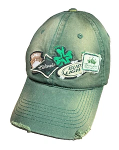 Versión RARA De Colección '07 Budweiser™ Distressed St Pats FlexFit-OSFA CAJA ENVIADA - Imagen 1 de 19