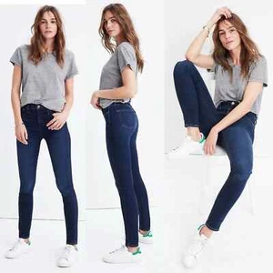 Jeans skinny Madewell 10" grattacieli lavati a fieno NUOVI USA TAGLIA 24 - Foto 1 di 8