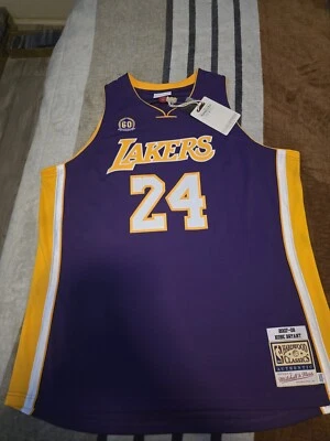 Мужские LA Lakers Коби Брайант Mitchell & Ness фиолетовый 07/08 - 60-летие XXL - Изображение 1 из 4
