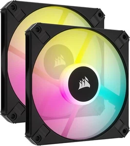 CORSAIR AF SLIM Series, AF120 RGB SLIM, 120mmx15mm Fluid Dynamic RGB Fan, Dual P - Picture 1 of 8