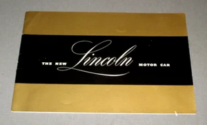1946- LINCOLN NEW MOTOR CAR- CONTINENTAL- SALES COLOR PRESTIGE BROCHURE-V-12- - Picture 1 of 20