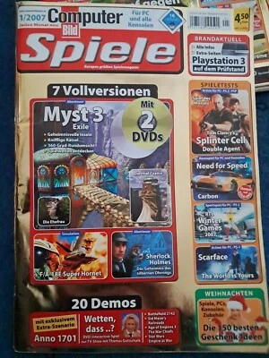 Computer Bild Spiele Ausgabe 10/2006 mit 2 DVD's - Bild 1 von 2