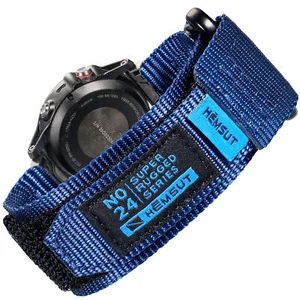 Rugged Nylon Watch Band for Garmin fēnix/Forerunner/Vivoactive/Approach/MARQ/D2 - Picture 1 of 37
