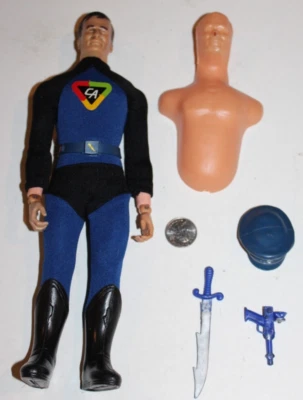 Figura Ideal de Acción Capitán Ideal 1966 de Colección con Traje Espada Sombrero Pistola Cinturón Maniquí Torso Foto 1 de 4