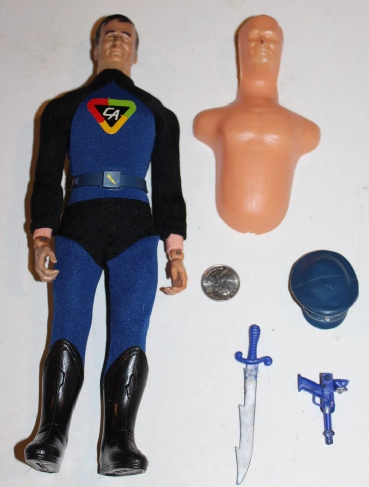 Figura Ideal de Acción Capitán Ideal 1966 de Colección con Traje Espada Sombrero Pistola Cinturón Maniquí Torso Foto 1 de 4
