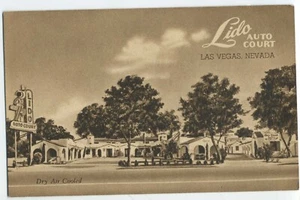LIDO AUTO COURT LAS VEGAS NV AAA sign postcard A3 - Picture 1 of 2