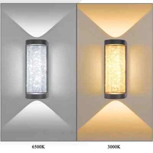 Applique 10w led esterno Ip65 lampada da giardino glitter luce parete balcone - Foto 1 di 2