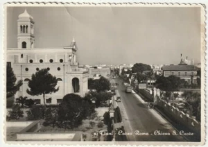 TRANI - CORSO ROMA - CHIESA S. CUORE - VIAGG. 1953 -64751- - Bild 1 von 1