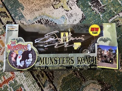 SIGNED Barris MUNSTERS KOACH 1:18 Scale Die Cast Metal 2002 Ertl NEW in Box - Image 1 of 4