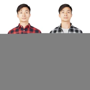 Mens Shirts Long Sleeves Cotton Casual Dress Shirts Tops 2X 3X 4X 5X - Picture 1 of 13