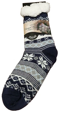 NEW  NWT Slipper Socks Thermal Knit   One Sz Fits Most  by MIA & TESS - Image 1 of 4