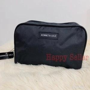 KENNETH COLE Pouch Kit Toiletries Dopp Kit Shaving Case Travel Bag Black NEW - Picture 1 of 5