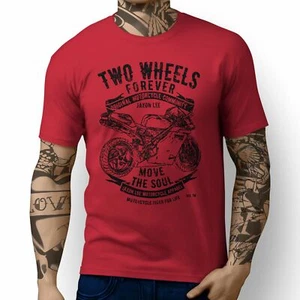 JL Soul Illustration For A Ducati 996R Motorbike Fan T-shirt - Picture 1 of 24