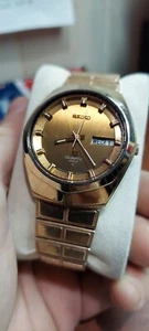 Seiko Sq 4004 Gold Tone Mens Vintage 1970s Quartz Watch Early Quartz - Picture 1 of 17