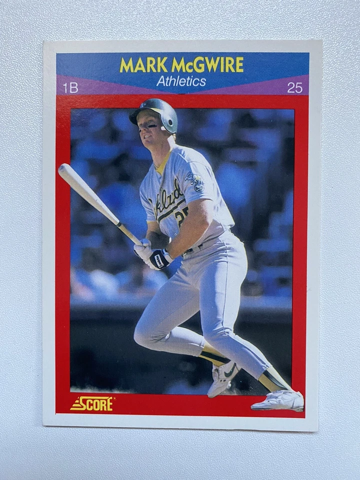 MARK MCGWIRE 1990 SCORE 100 SUPERSTARS #25 OAKLAND ATHLETICS - Image 1 of 2
