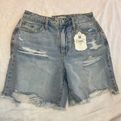 Pantalones cortos de jean de tiro alto Altar'd State para mujer talla 26 lavado claro con etiquetas Foto 1 de 4