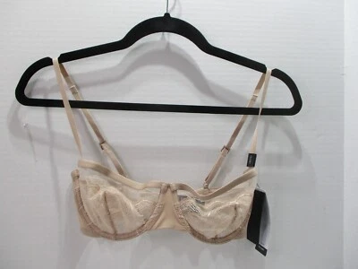 Calvin Klein Bra Womens 32D Nude Underwire Balconette Hook Eye Back Adjustable - Image 1 of 4
