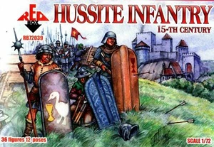 RedBox SOLDATINI 1/72 - Hussite Wars 1419 -1434 - 72039  Hussite Infantry - Imagen 1 de 2