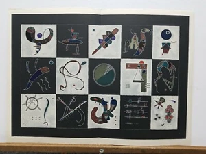 Kandinsky Vintage Lithograph Galerie Maeght Double Page 15"×22" 1960's - Picture 1 of 5