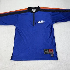 Vintage PUMA New York Knicks Men's Medium NBA City 1/4 Zip Athletic T Shirt - Picture 1 of 12
