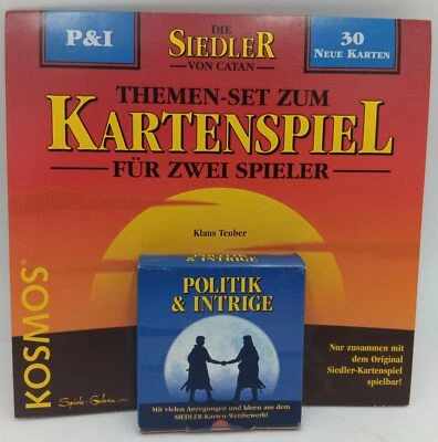 Die Siedler von Catan Kartenspiel Poltik & Intrige Kosmos Neu  mit Lagerspuren - Bild 1 von 2
