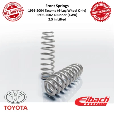 Muelles delanteros Eibach Pro-Lift para Toyota 4Runner 1996-2002 4x4 con 2,5" elevado Foto 1 de 4