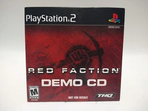 Red Faction Demo CD ( Sony PlayStation 2, 2001) Excellent Condition - Picture 1 of 4
